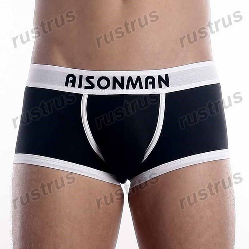 Мужские трусы хипсы черные Aisonman