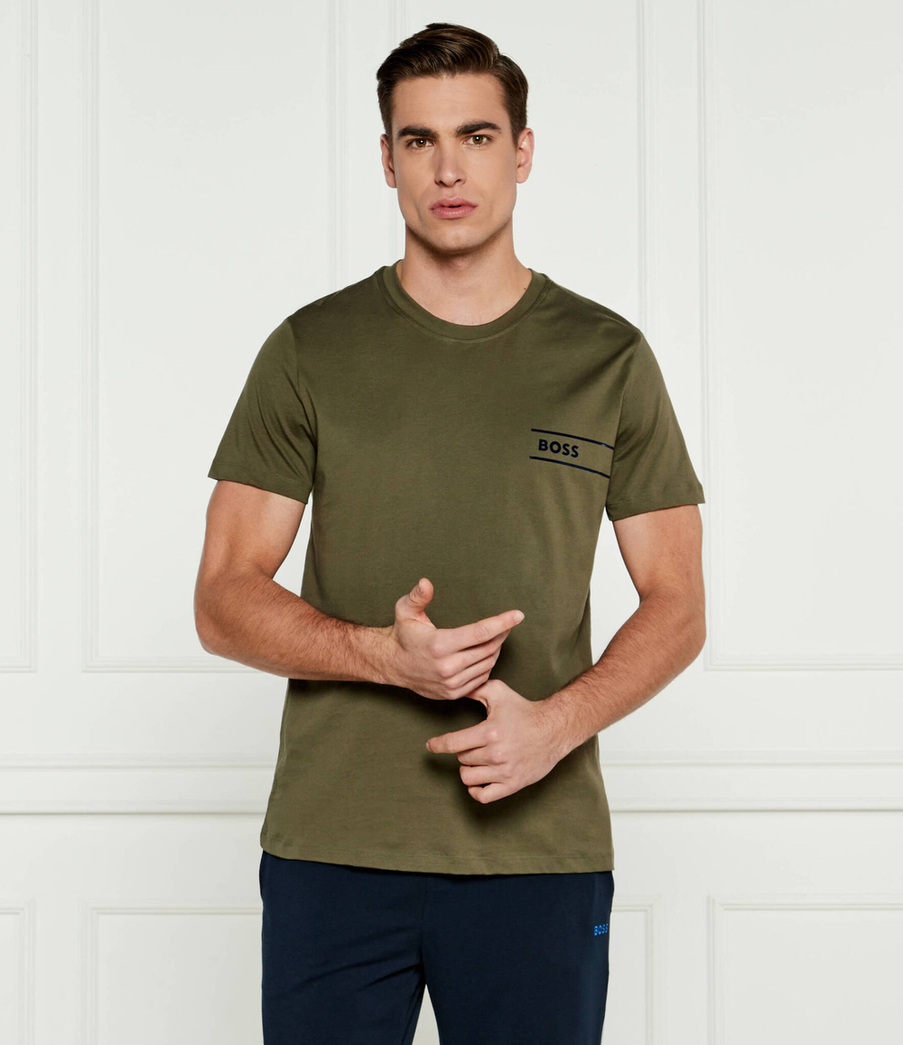 Футболка BOSS BLACK - хаки(50517715)