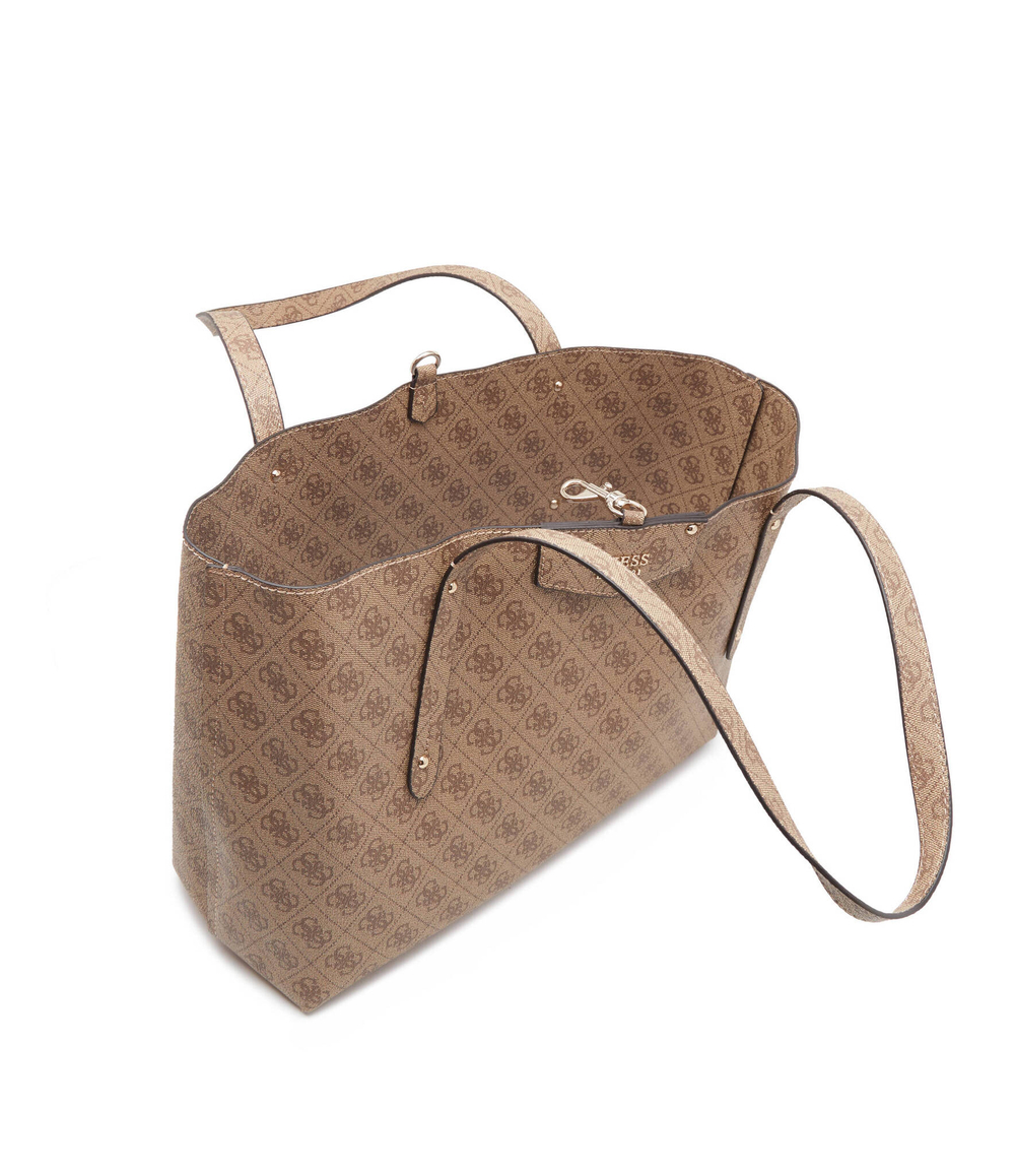 Двухсторонняя шопер 2 в 1+ поясная сумка Guess - коричневый(HWEBG8 39023)