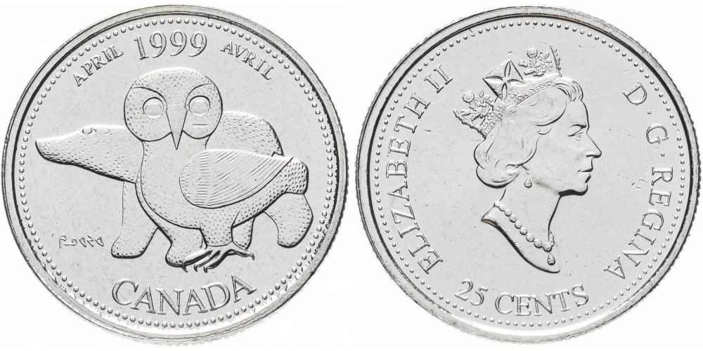 Канада 25 центов, 1999 Апрель 1999, Северное наследие