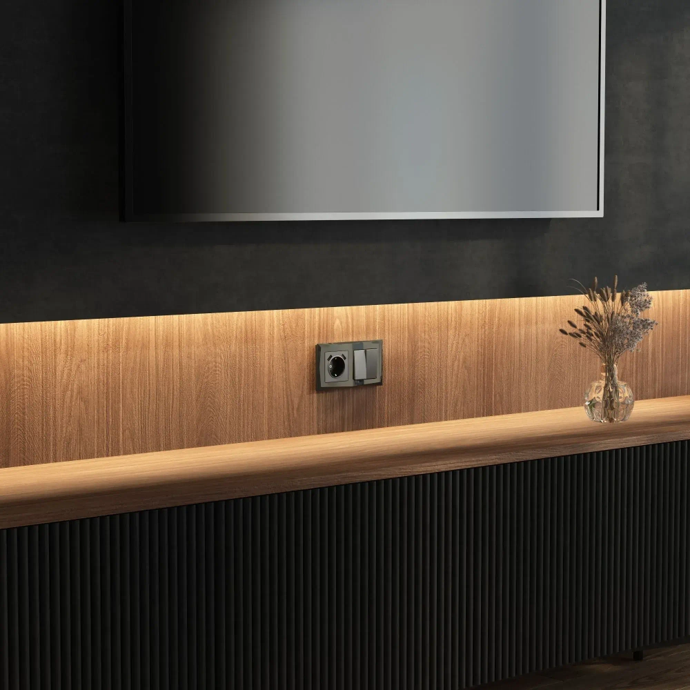 Рамка на 2 поста Diamant (черный) W0021208