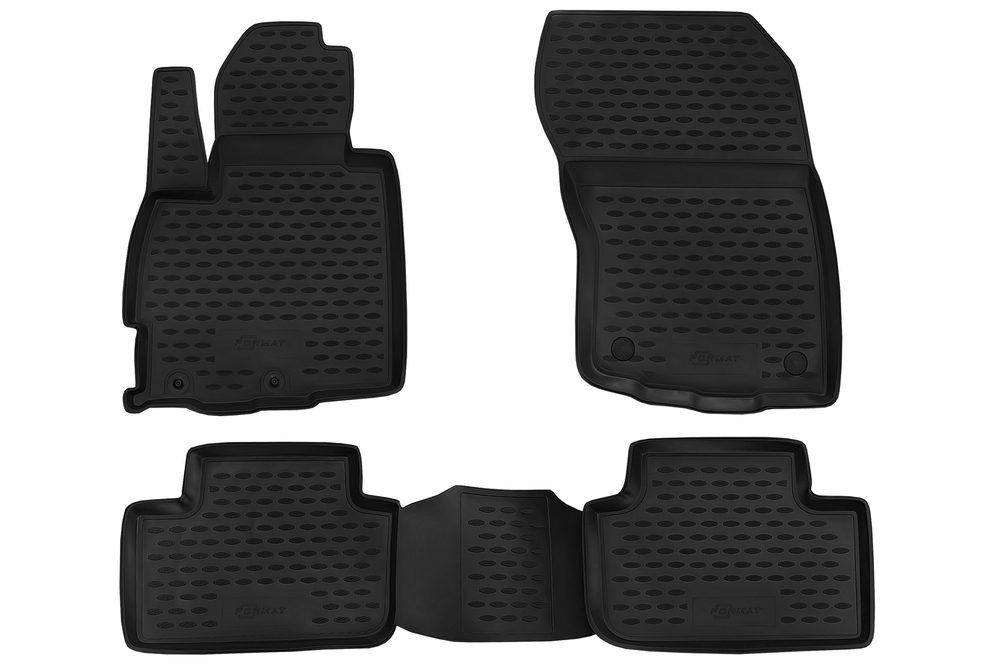Коврики в салон для MITSUBISHI ASX (I, Ip, Ip2, Ip3), 2010-2020, 2020-, 4 шт. (Повышенная устойчивость, повышенная износостойкость) FORMAT.FORMAT.35.25.210K