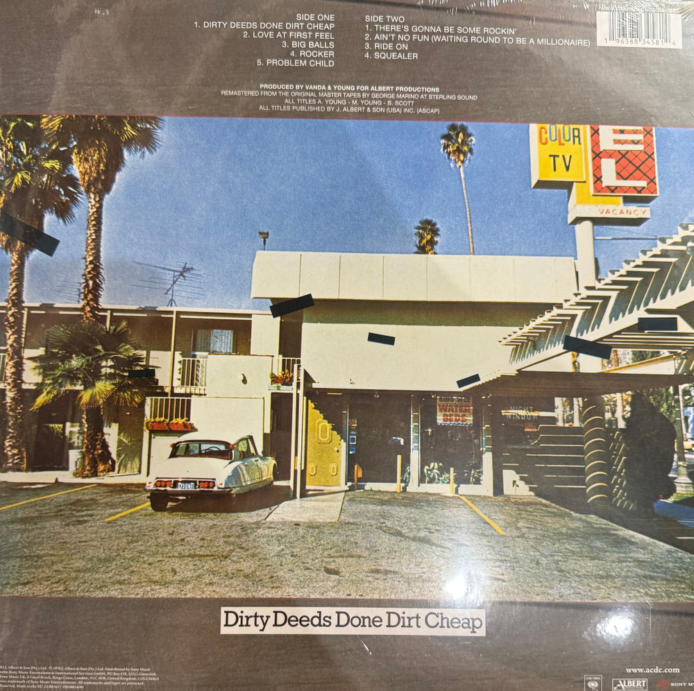 Виниловая пластинка AC/DC ‎– Dirty Deeds Done Dirt Cheap Gold LP