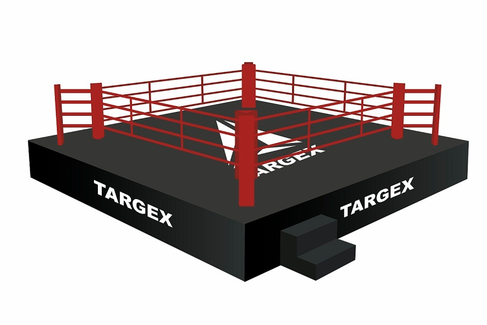 Ринг боксерский TARGEX СОРЕВНОВАТЕЛЬНЫЙ на помосте высотой 1 м