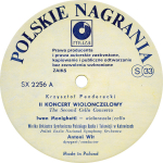 Krzysztof Penderecki / II Koncert Wiolonczelowy - The Second Cello Concerto (LP)