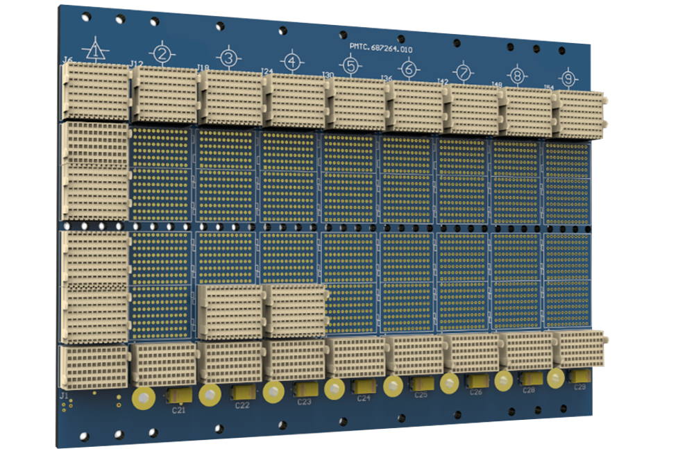 Бэкплейн вычислительного крейта (9 слотов)