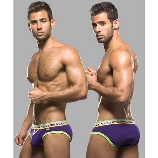Мужские трусы брифы фиолетовые Andrew Christian Teaser Brief Violet   AC9755
