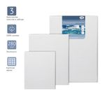 Набор холстов на подрамнике Гамма "Студия", 3шт., 100% хлопок, 280г/м2, крупное зерно