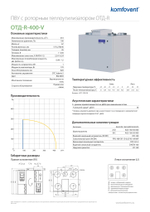 Приточно-вытяжная установка Komfovent с роторным рекуператором ОТД-R-400-V