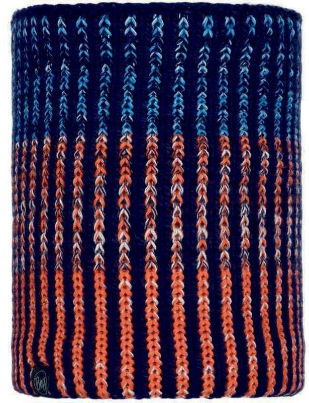 Шарф-труба вязаный с флисом Buff Neckwarmer Knitted Polar Iver Medieval Blue Фото 1