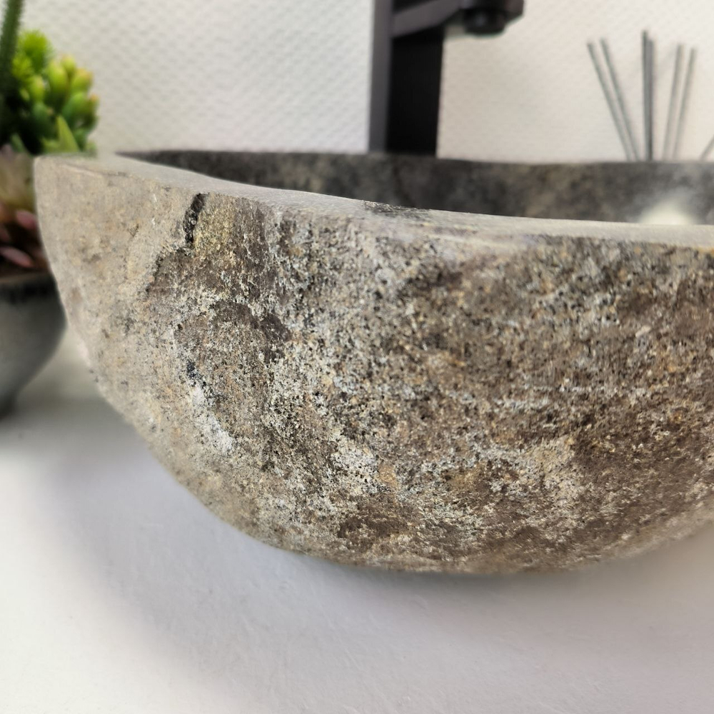 Раковина из речного камня RS-63860 (45*40*14) 0121