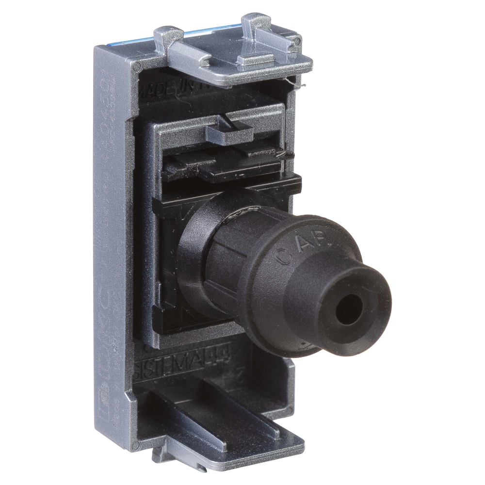 Розетка TV одиночная модульная,  "Avanti", "Закаленная сталь", 1 модуль