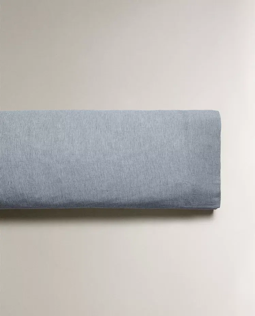 ZARA HOME НАВОЛОЧКА ИЗ ХЛОПКА В ПОЛОСКУ, СИНИЙ