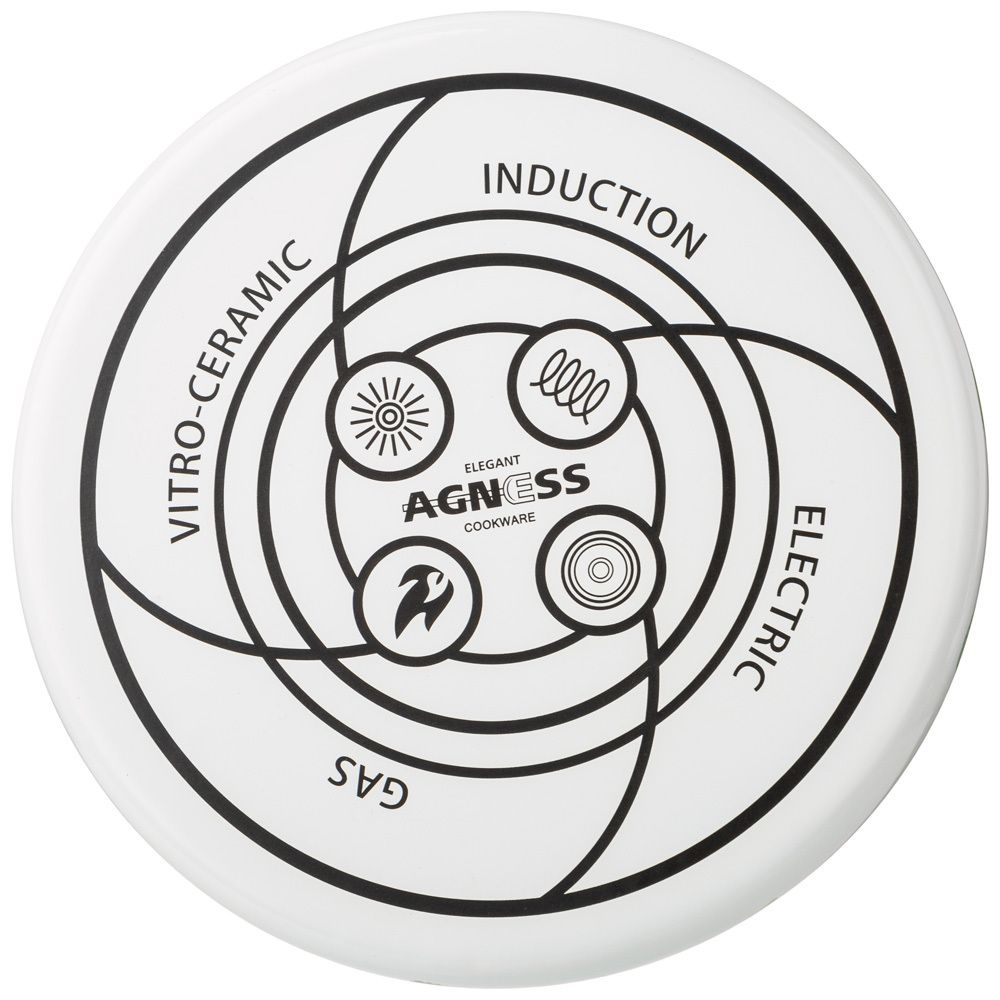 ЧАЙНИК AGNESS ЭМАЛИРОВАННЫЙ СЕРИЯ "ШИПОВНИК", 3 Л