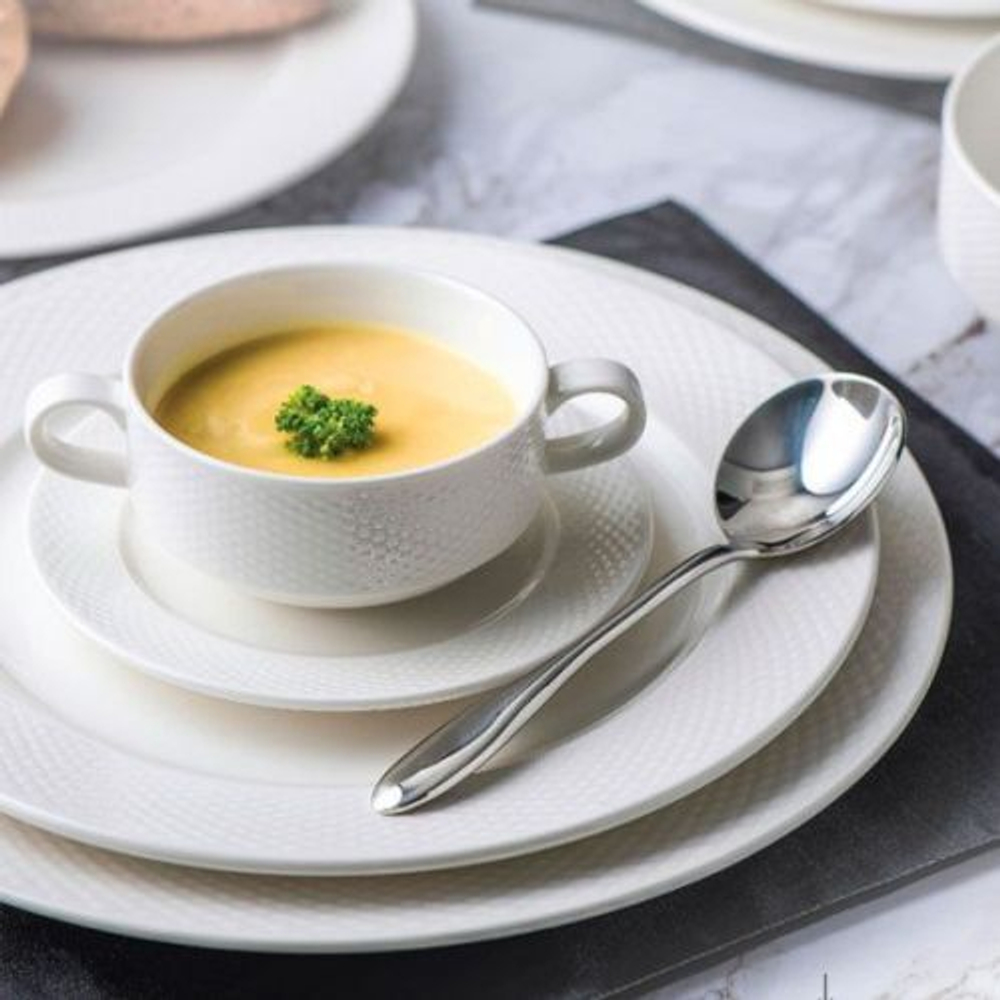 Тарелка круглая 19 см,фарфор "NOBLE" серия "IMPRESS"