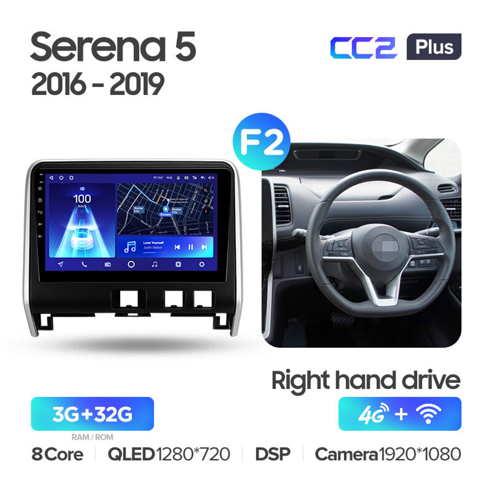 Teyes CC2 Plus 10,2" для Nissan Serena 5 2016-2019  (прав)