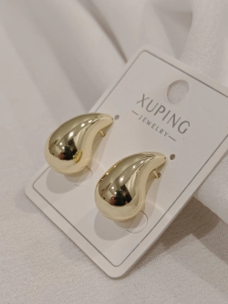 Серьги Xuping «Золотая капля» Gold 14K