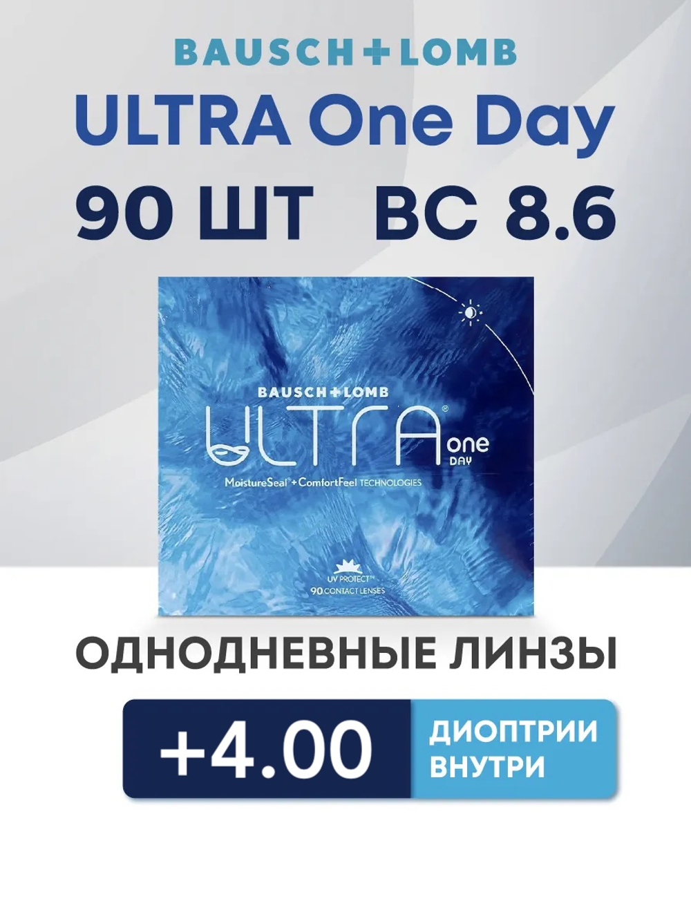 Однодневные контактные линзы Ultra ONE DAY (уп. 90 линз)