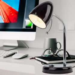 Настольный светильник ЭРА N-116-Е27-40W-BK черный | Настольные светильники под лампу