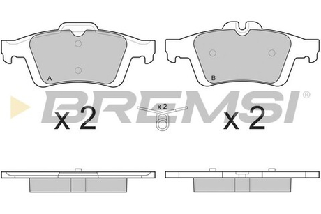 BREMSI - BP3217-BMS - Brake Pad Set, disc brake