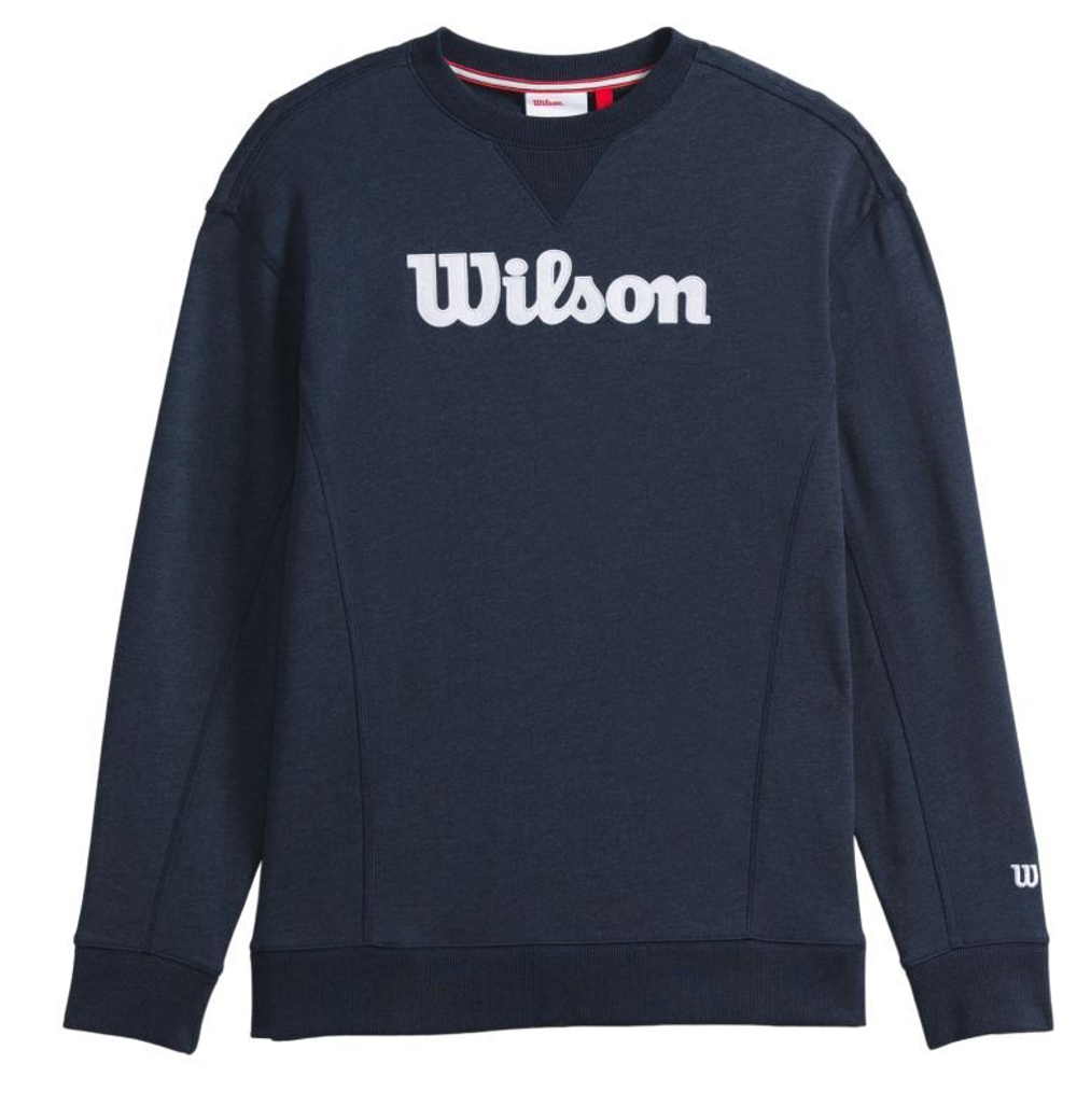 Мужская теннисная кофта Wilson Parkside Crew - небесный