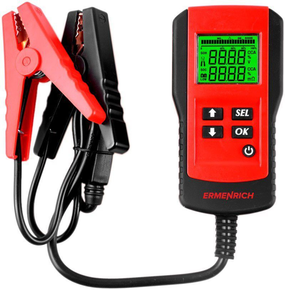 Тестер аккумуляторный Ermenrich Zing AL30
