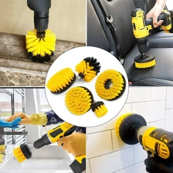 Набор щеток насадок на дрель, щетки для шуруповерта, для быстрой чистки и мойки поверхностей, детейлинг для авто, 8 предметов, средняя жесткость
