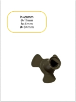 Куплер микроволновки универсальный h=21mm,Ø=11mm, h=4mm, Ø=34mm