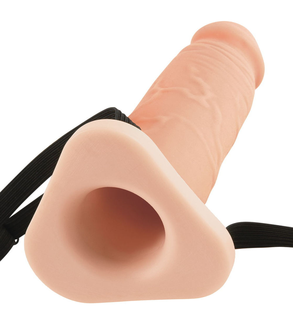 Полый поясной фаллоимитатор Silicone Hollow Extension - 25 см.