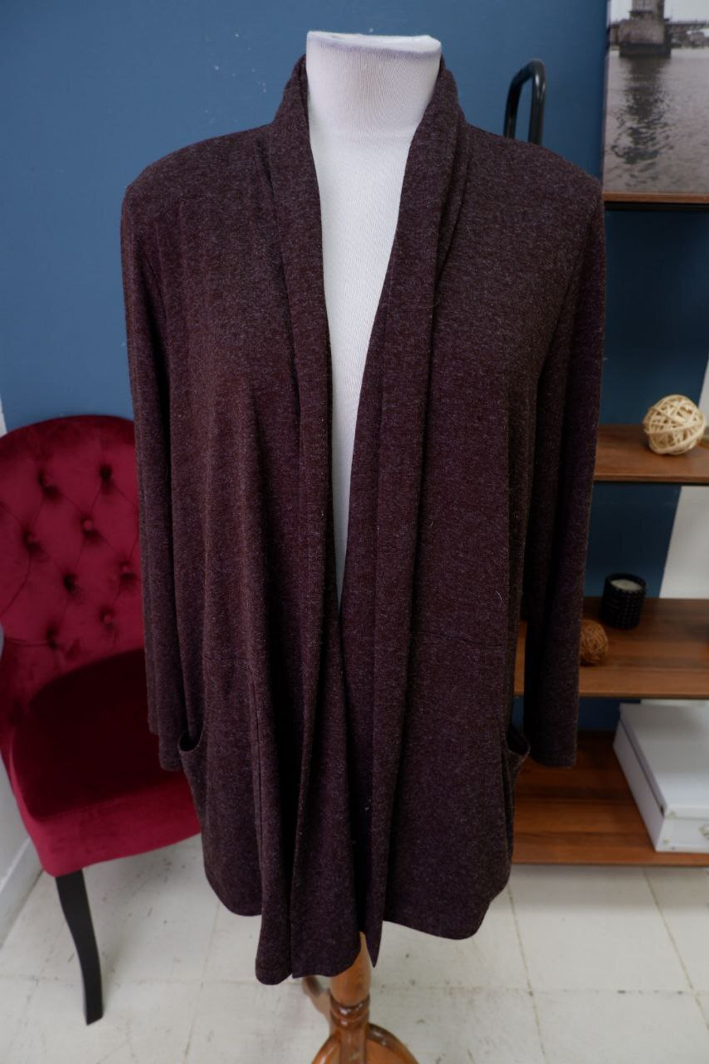 Кардиган Белый Лотос повседневный 50-52 размер