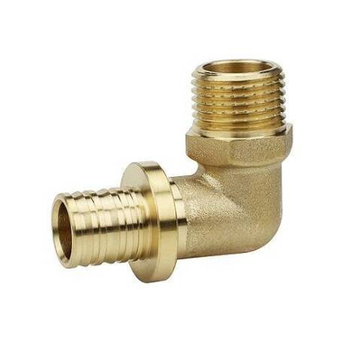 Переход на наружную резьбу угловой Varmega Slide-fit - 32 x 3/4" (для PEX труб, латунь)