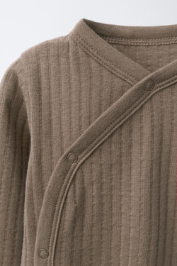 ZARA КОМБИНЕЗОН ПРЯМОГО КРОЯ, КОРИЧНЕВЫЙ