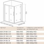 Душевой уголок Good Door Idea WTW+SP 130х80 стекло прозрачное/профиль хром