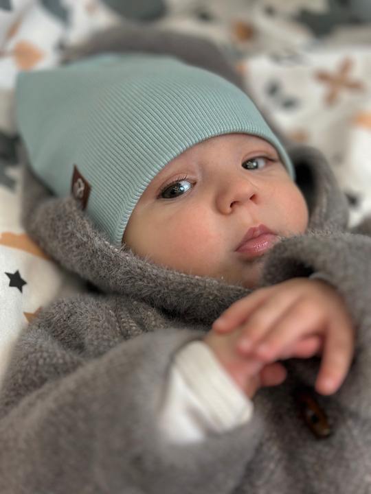 Шапка детская двухслойная Мята
