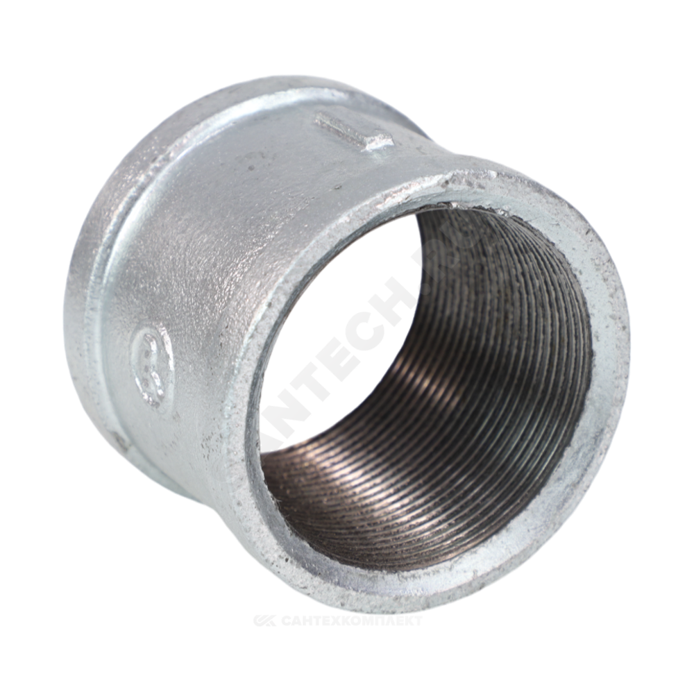 Муфта прямая чугун оц Ду 50 (2") ВР Fittex PLUS
