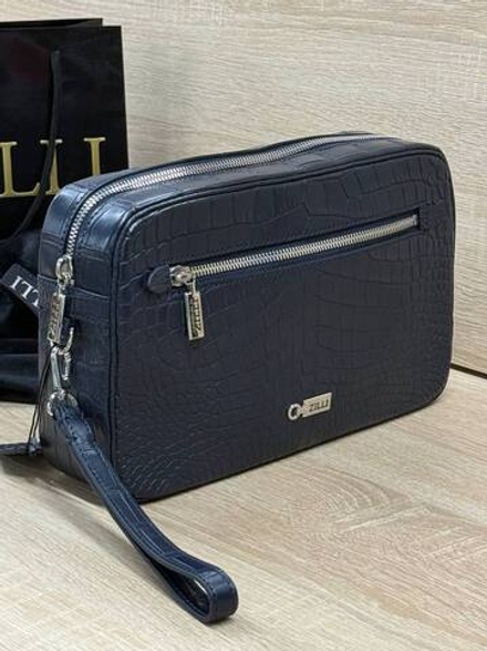 Клатч Zilli из кожи крокодила