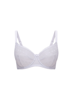 Бюстгальтер OIRO с мягкими полупрозрачными чашками Edelweiss