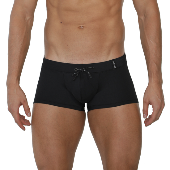 Мужские плавки черные Clever Moda PARADISE SWIMSUIT BOXER 125911