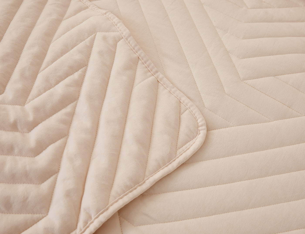 Покрывало 230х250 и 2 наволочки 50х70 Sofi De MarkO Мориц кремовое