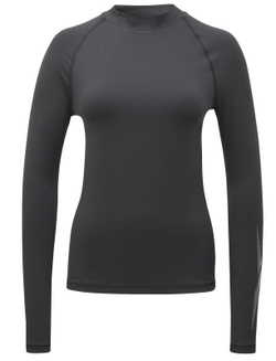 Женская теннисная футболка (dł. Рукава) Reebok Thermowarm Touch Graphic Base Layer - black