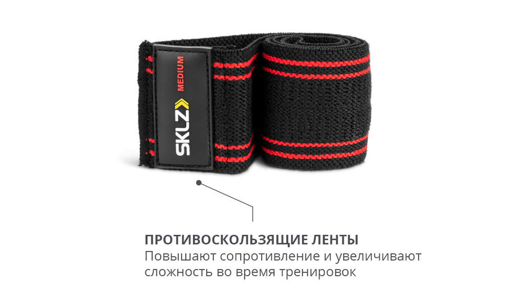 Тканевая мини-лента среднего сопротивления SKLZ PRO Knit Mini Band Medium