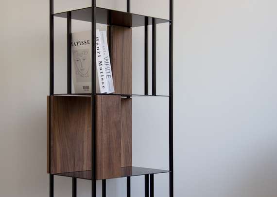 Сет №2 из панелей для стеллажа Stripe (орех)