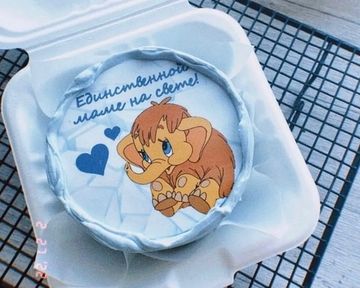 Бенто торт для мамы с фотопечатью