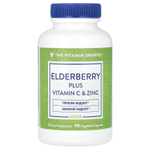 The Vitamin Shoppe, бузина с витамином C и цинком, 90 растительных капсул