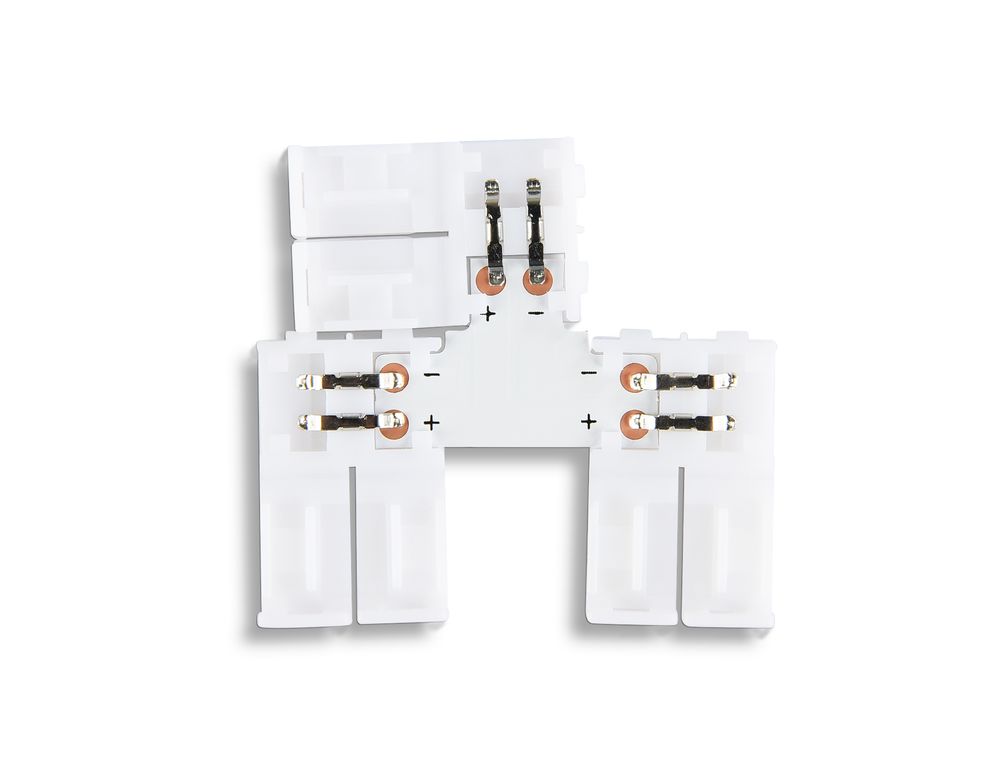 Ambrella Соединитель T для светодиодной ленты 2835 12/24V (2 конт.) GS6901 (5шт) LED Strip GS6901