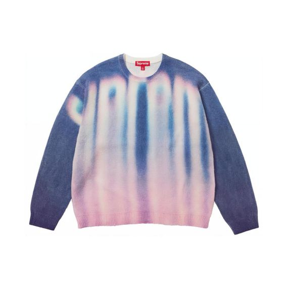 Supreme FW23 WEEK1 BLURRED LOGO SWEATER Logo