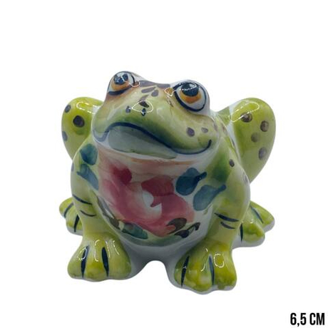 Фигурка Лягушка-квакушка цветная гжель
