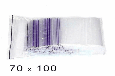 Пакеты полиэтиленовые Zip-Lock 7х10см (100 штук в упаковке), 70×100×5 мм