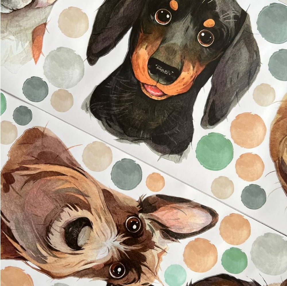 Песики ( не попали в цветовую палитру, цвет уходит в сине-зеленый)