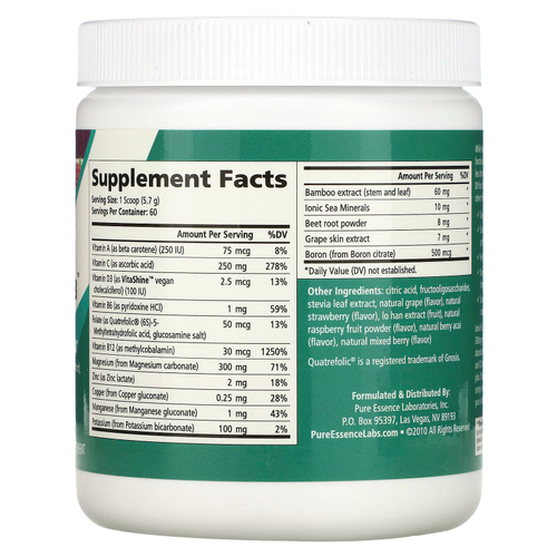 Pure Essence, lonic-Fizz™, Magnesium Plus™, со вкусом ягодного ассорти, 342 г (12,06 унции)